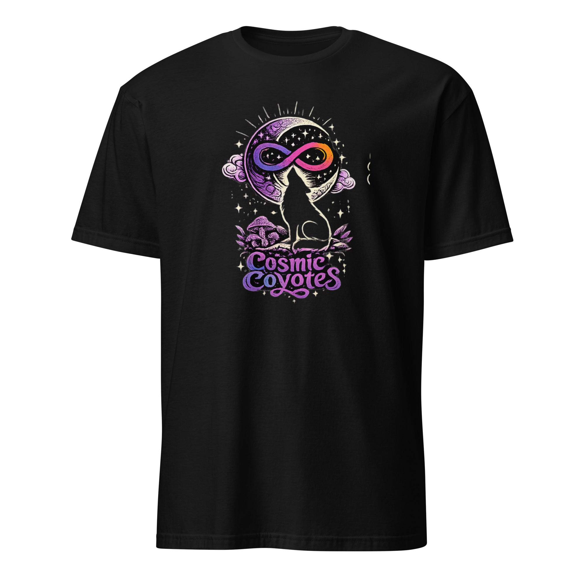 Cosmic Coyotes - Edge of Infinity - Purple Variant -Short-Sleeve Unisex T-Shirt
